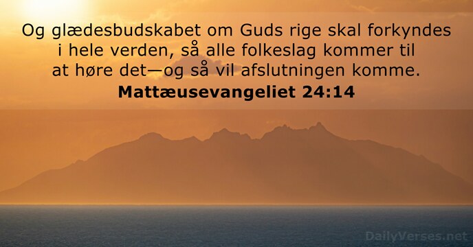 Mattæusevangeliet 24:14