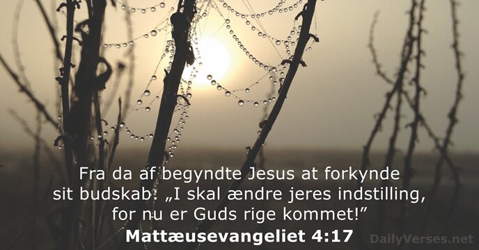 Mattæusevangeliet 4:17