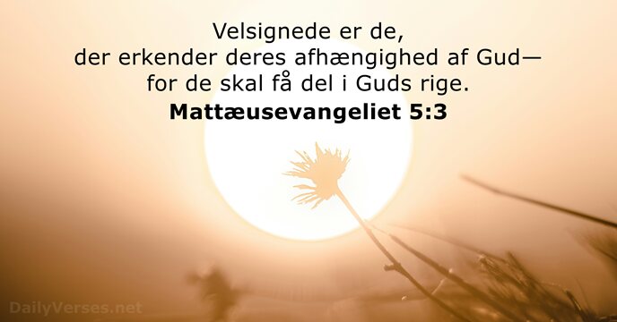 Mattæusevangeliet 5:3