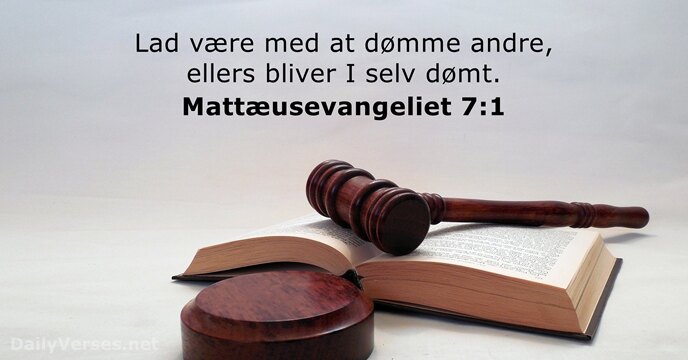 Mattæusevangeliet 7:1