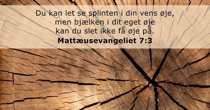 Mattæusevangeliet 7:3