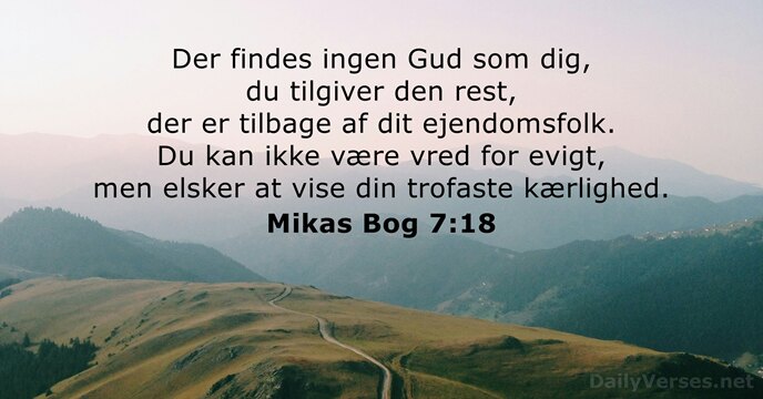 Mikas Bog 7:18