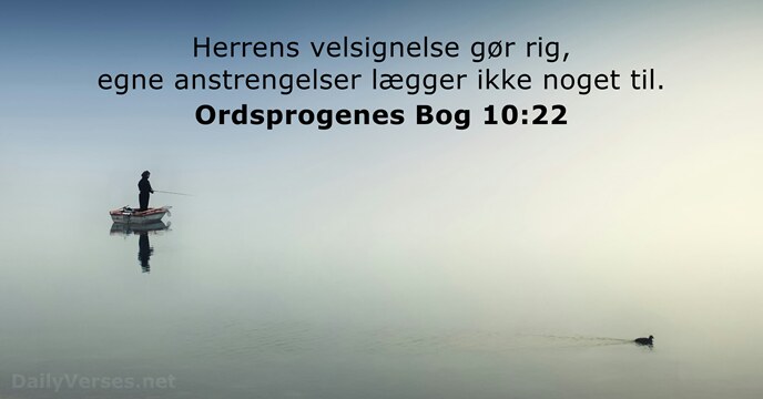 Ordsprogenes Bog 10:22