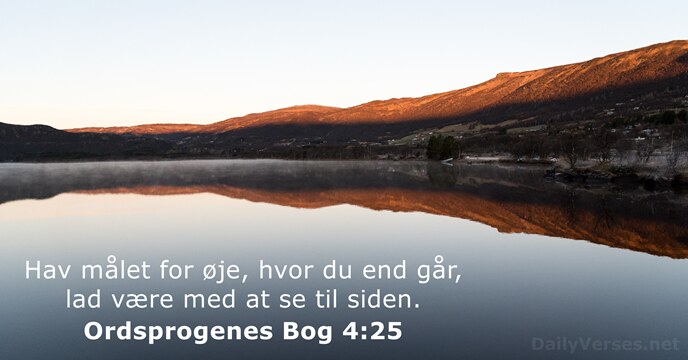Ordsprogenes Bog 4:25