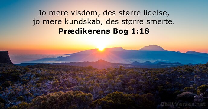 Prædikerens Bog 1:18
