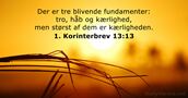 1. Korinterbrev 13:13