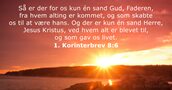 1. Korinterbrev 8:6