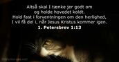 1. Petersbrev 1:13