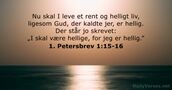 1. Petersbrev 1:15-16