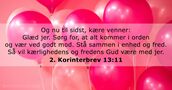 2. Korinterbrev 13:11