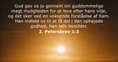 2. Petersbrev 1:3