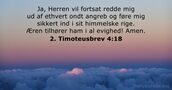 2. Timoteusbrev 4:18