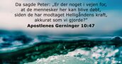 Apostlenes Gerninger 10:47
