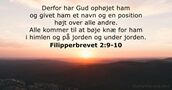 Filipperbrevet 2:9-10