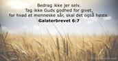 Galaterbrevet 6:7