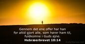 Hebræerbrevet 10:14
