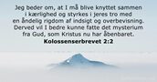 Kolossenserbrevet 2:2