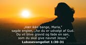 Lukasevangeliet 1:30-31