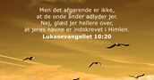 Lukasevangeliet 10:20