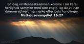 Mattæusevangeliet 16:27