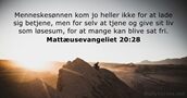 Mattæusevangeliet 20:28