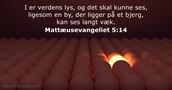 Mattæusevangeliet 5:14