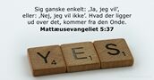 Mattæusevangeliet 5:37