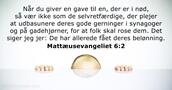 Mattæusevangeliet 6:2