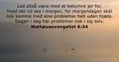 Mattæusevangeliet 6:34