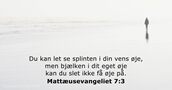 Mattæusevangeliet 7:3