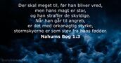 Nahums Bog 1:3