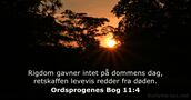 Ordsprogenes Bog 11:4