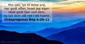 Ordsprogenes Bog 4:20-21