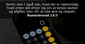 Romerbrevet 13:7