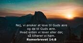 Romerbrevet 14:8