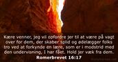 Romerbrevet 16:17
