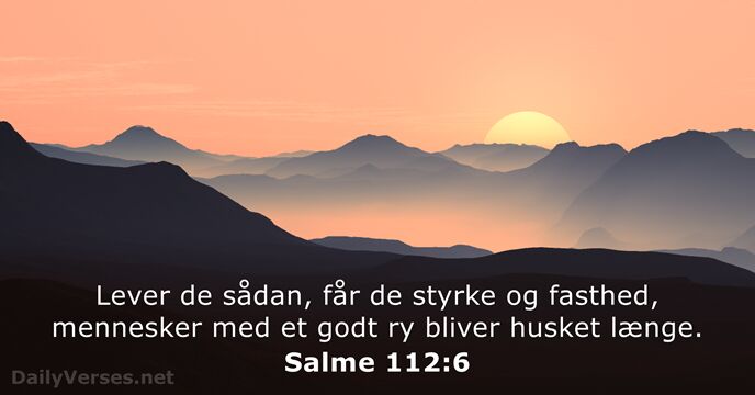 Salme 112:6