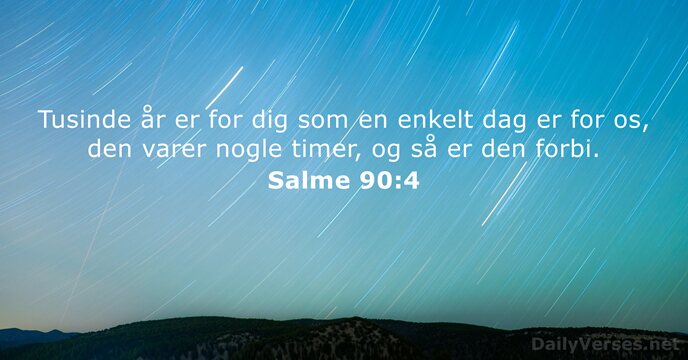 Salme 90:4