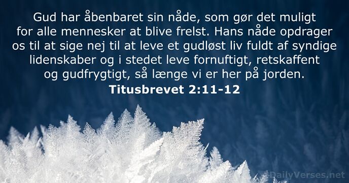 Titusbrevet 2:11-12