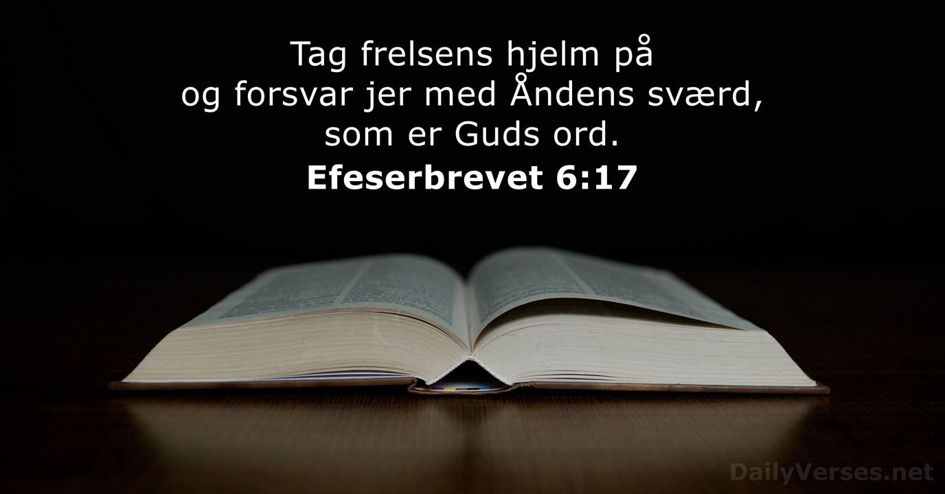Efeserbrevet 6:17 - DailyVerses.net
