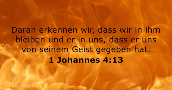 1 Johannes 4:13