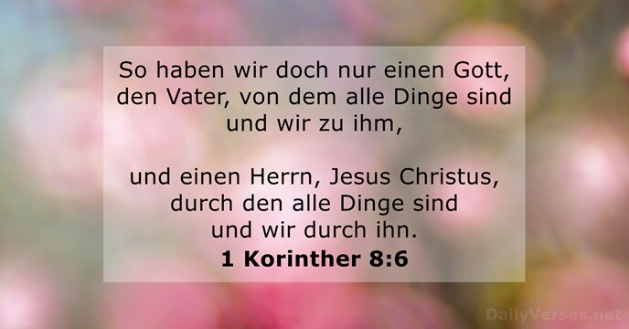 1 Korinther 8:6