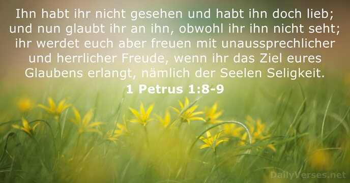 1 Petrus 1:8-9