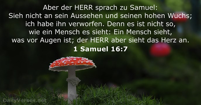 1 Samuel 16:7