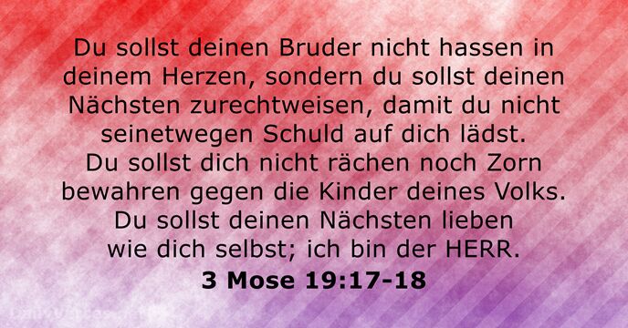 3 Mose 19:17-18