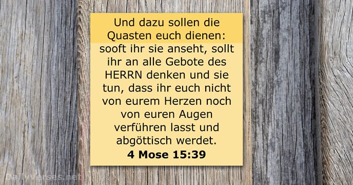 4 Mose 15:39