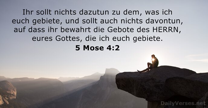 5 Mose 4:2