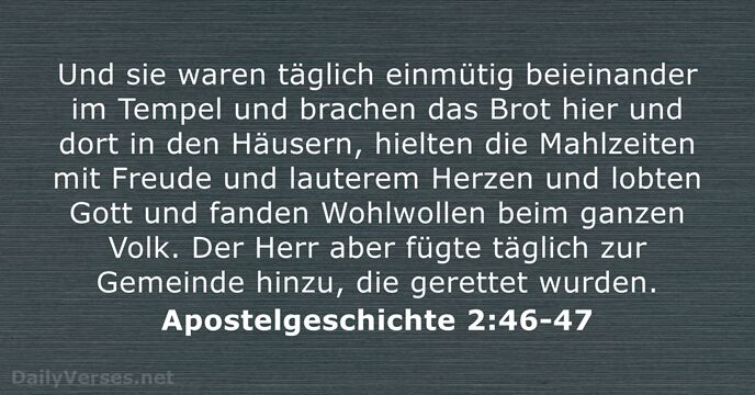 apostelgeschichte 2:46-47