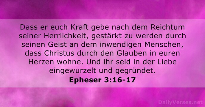 epheser 3:16-17