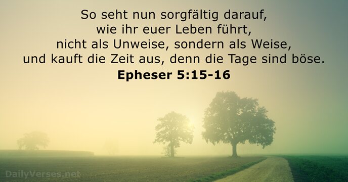 epheser 5:15-16